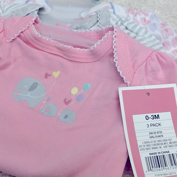 New with Tags - 3 Pack Onsies - 0-3 Months - Picture 1 of 1
